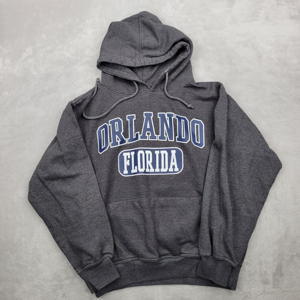 Orlando Hoodie Men‎ Small Sweatshirt Sweater Kangaroo Pouch Florida Resort Grey